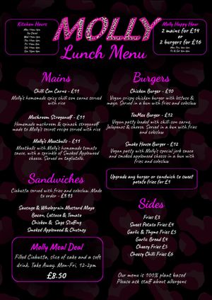  at Molly Coffee House  in Nottingham