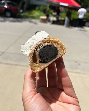 Cookies n Cream croissant at HoochMKE in Milwaukee
