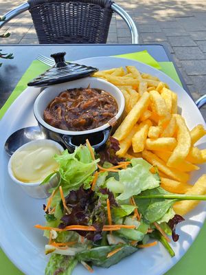 Stewwith jackfruit at Dorpshuis D'n Ostpit in Zeeland
