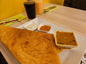 Dosa wirh potatoe at Madras Mania in Heidelberg