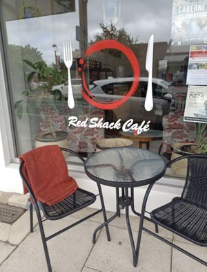 Cafe entrance  at Red Shack Cafe in Penola