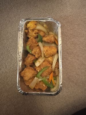 Salt and pepper tofu  at Golden City in Tipton