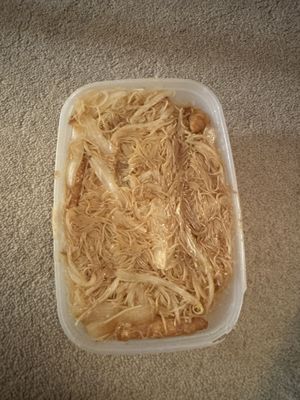 Singapore noodles with chicken  at Golden City in Tipton