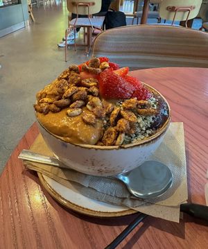 PB&J Açaí Bowl   at Life Alive Organic Cafe Union Square  in Somerville
