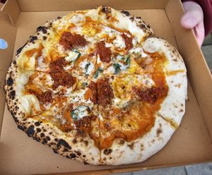 Nduja Pumpkin pizza at vherbalkitchen  in Bath