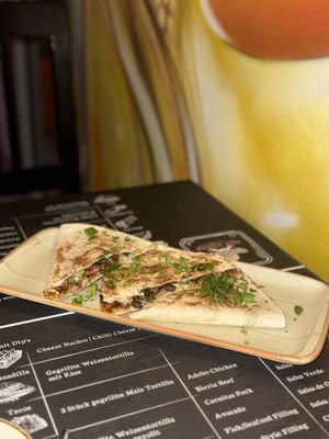 Vegan quesadillas   at Los Locos Mexican Street Food in Vienna