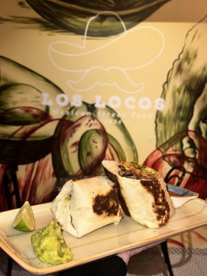 Vegan burrito   at Los Locos Mexican Street Food in Vienna