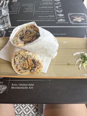 Vegan burrito   at Los Locos Mexican Street Food in Vienna