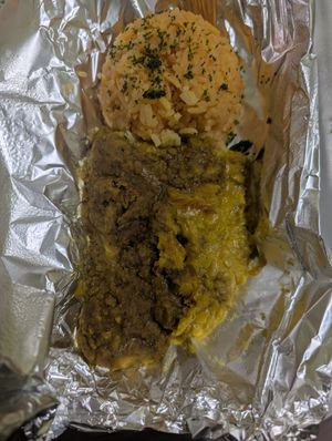 Vegan bobotie at Frontiers Restaurant in Eastern Cape