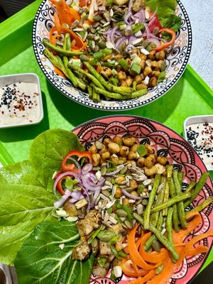 Crunchy healthy bowls 💚💚 at Herbalist by Nitevo Reggae Bar and Restaurant in San Vicente Palawan