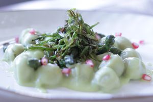 Gnocchi aux asperges at La Veg'It  in Seyssins