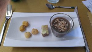 Verrine de velouté de champignons at La Veg'It  in Seyssins