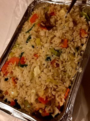 Vegan fried rice at Lords Restaurant Complex in Negombo