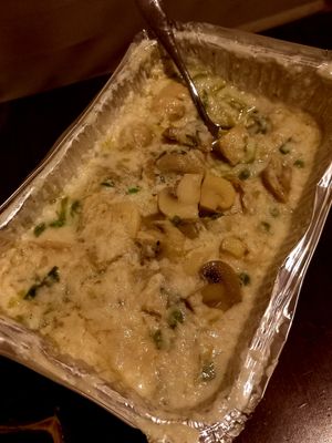 A vegan mushroom dish at Lords Restaurant Complex in Negombo