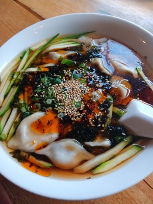 M2 Dumpling soup at Susu Vegan Food in Berlin