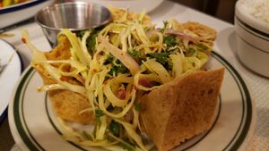Burmese fried tofu ($12). Pretty good...nicely fried. at Mandalay Kitchen in St Paul