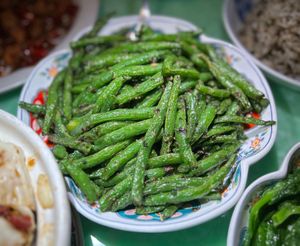 String beans at Café China - 傾國傾城 in New York City