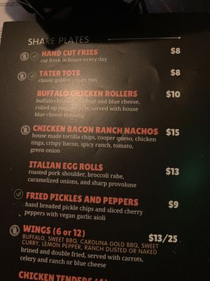 Menu  at Barcade in Philadelphia