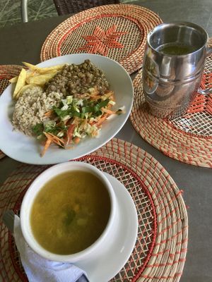   at Govinda's in Barranquilla