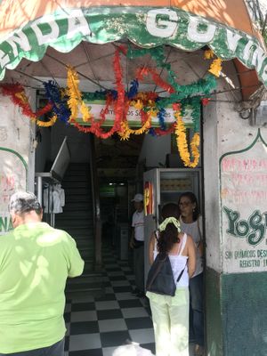 The entrance  at Govinda's in Barranquilla