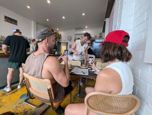 French toast flambé #Veganuary at Frothers Espresso  in Merewether