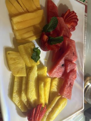 Fruit plate   at Shana By The Beach in Quepos