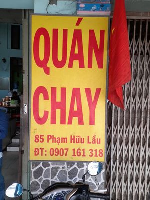 Sign outside #Veganuary at Quán Chay in Ho Chi Minh City