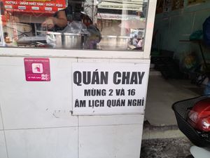 Stall #Veganuary at Quán Chay in Ho Chi Minh City