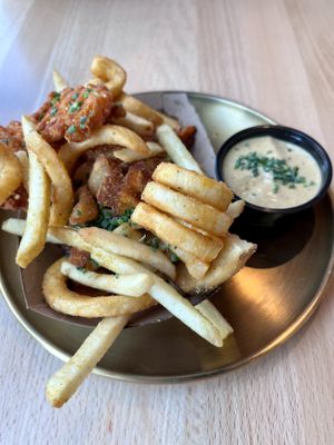 Mixed bag of fries   at Odie B's - Rino  in Denver