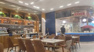 Interiors of the restaurant #Veganuary at Si Nonna's - The Original Sourdough Pizza in Mumbai