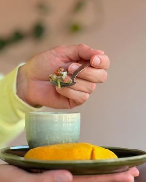 Empanada colombiana, vegana #Veganuary at fronda cafe  in Valencia