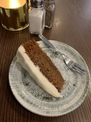 Carrot cake (extremely good!)  at Under Kastanjen in Stockholm