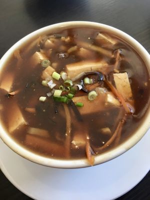Hot and sour soup  at Veggie Garden in Mountain View
