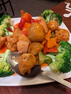 Sweet and Sour Pork at Veggie Garden in Mountain View