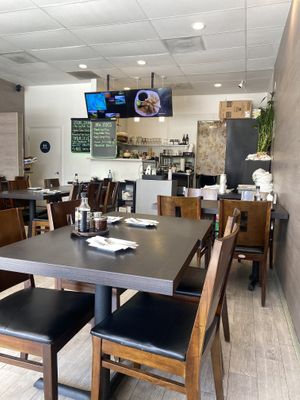 Cute Interior w/Ordering Station  at Veggie Garden in Mountain View