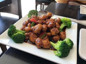 General Tso's "Chicken" at Veggie Garden in Mountain View