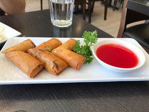 Spring Rolls w/ Sweet and Sour Sauce  at Veggie Garden in Mountain View
