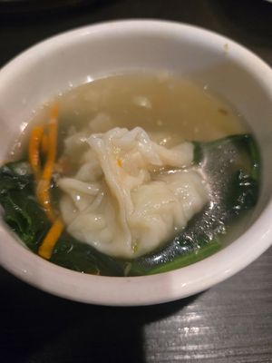 Wonton soup at Veggie Garden in Mountain View