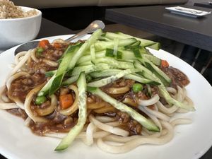Jajiangmian  at Veggie Garden in Mountain View