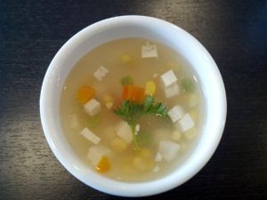 hot and sour soup at Veggie Garden in Mountain View