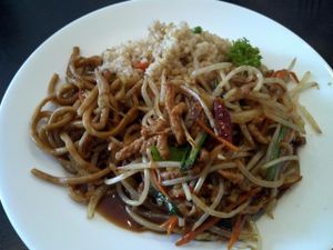 Mongolian VG chicken lunch special at Veggie Garden in Mountain View