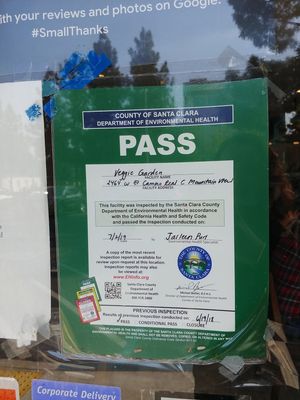 Inspection at Veggie Garden in Mountain View