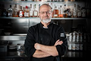 Chef Jake, our executive chef.  at Stingray Grill  in Bowling Green