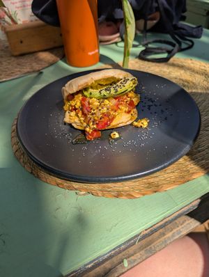 Tofu a la Mexicana at Good Karma - temporarily closed in Brisas De Zicatela