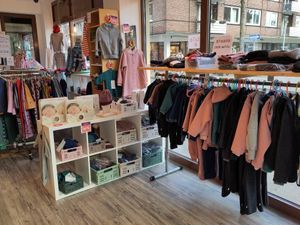 Laden von innen at LiLa Kunterbunt Organic in Muenster