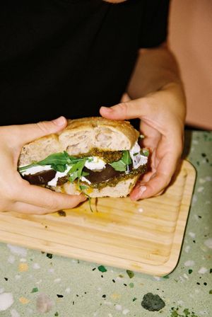 focaccia at Lombarda in Barcelona