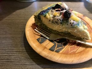 One of many cake choices  at Base Island Kitchen in Osaka