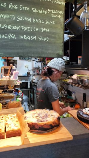 Chef at work at Base Island Kitchen in Osaka