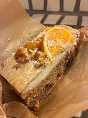 Carrot cake at Base Island Kitchen in Osaka