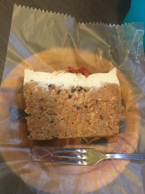 VEGAN carrot cake made from soy-okara at Base Island Kitchen in Osaka